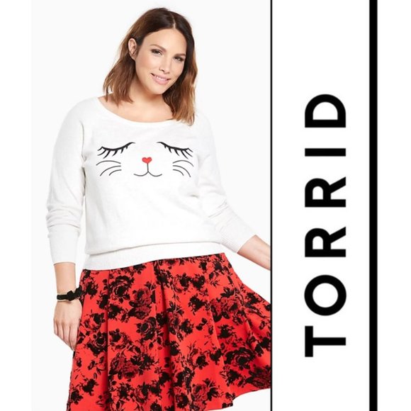 torrid Sweaters - Torrid Cat Sweater 100% Cotton (197)